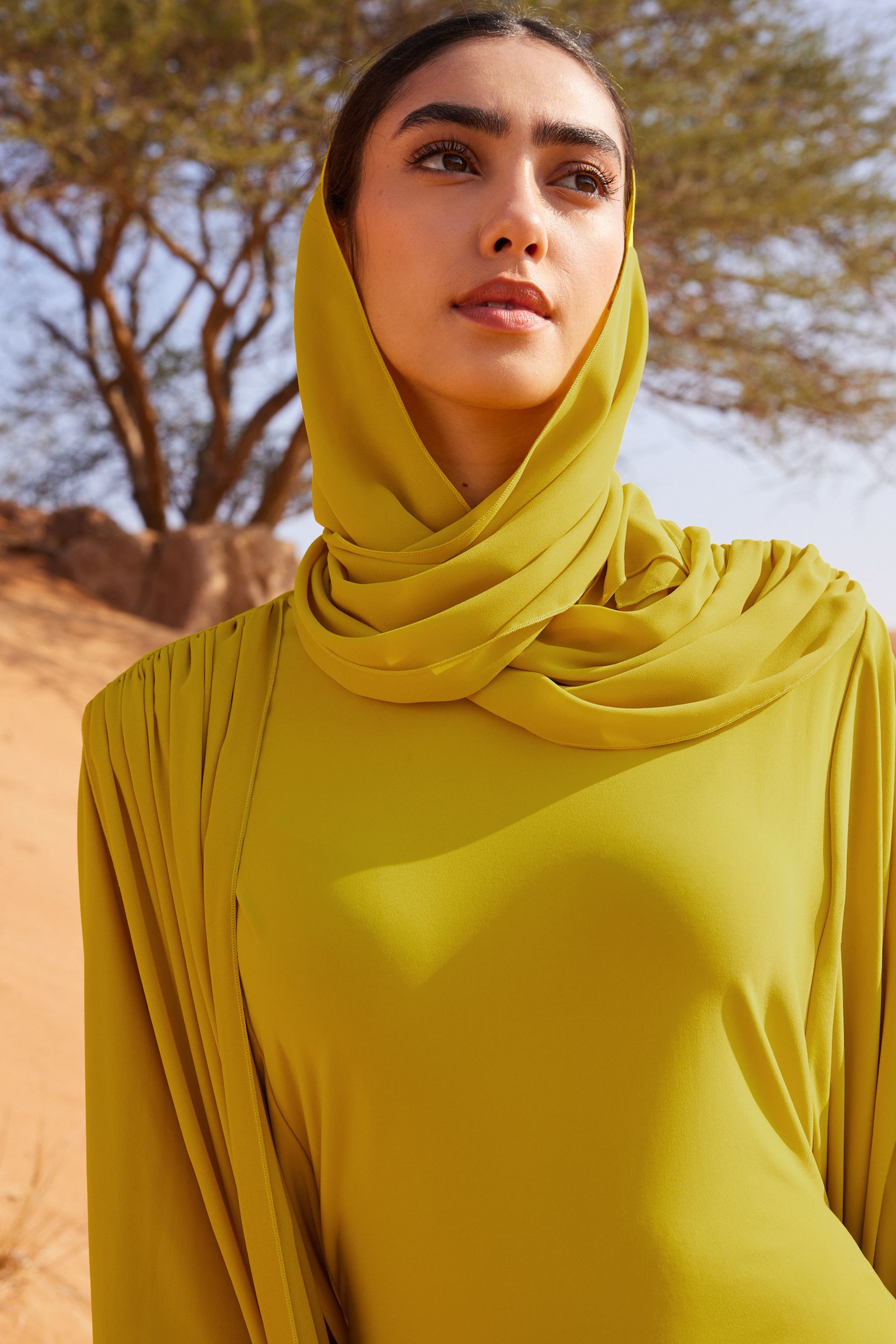 Long sleeve mustard yellow shop dress
