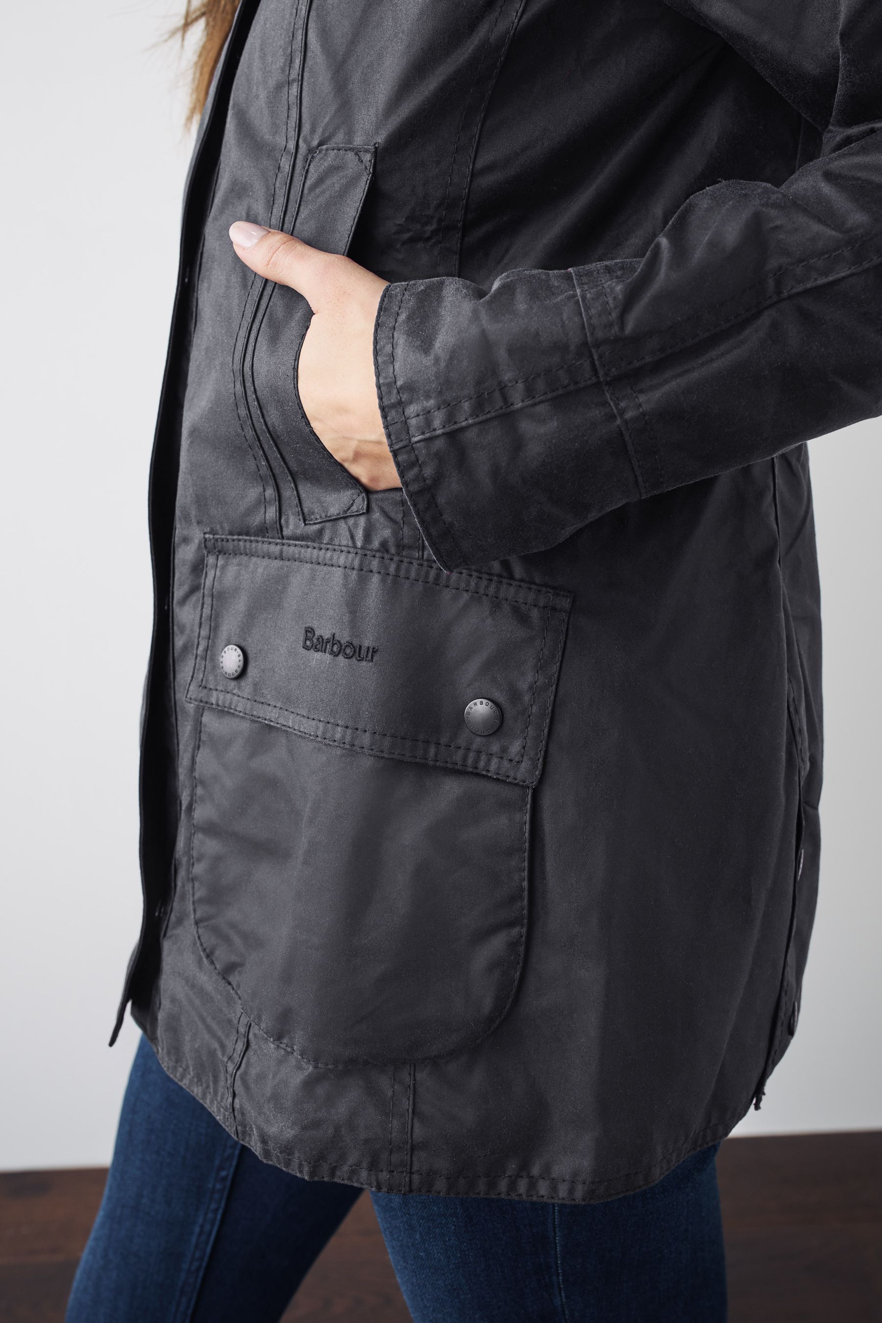 Buy Barbour Navy Beadnell Classic Wax Jacket from the Next UK online shop