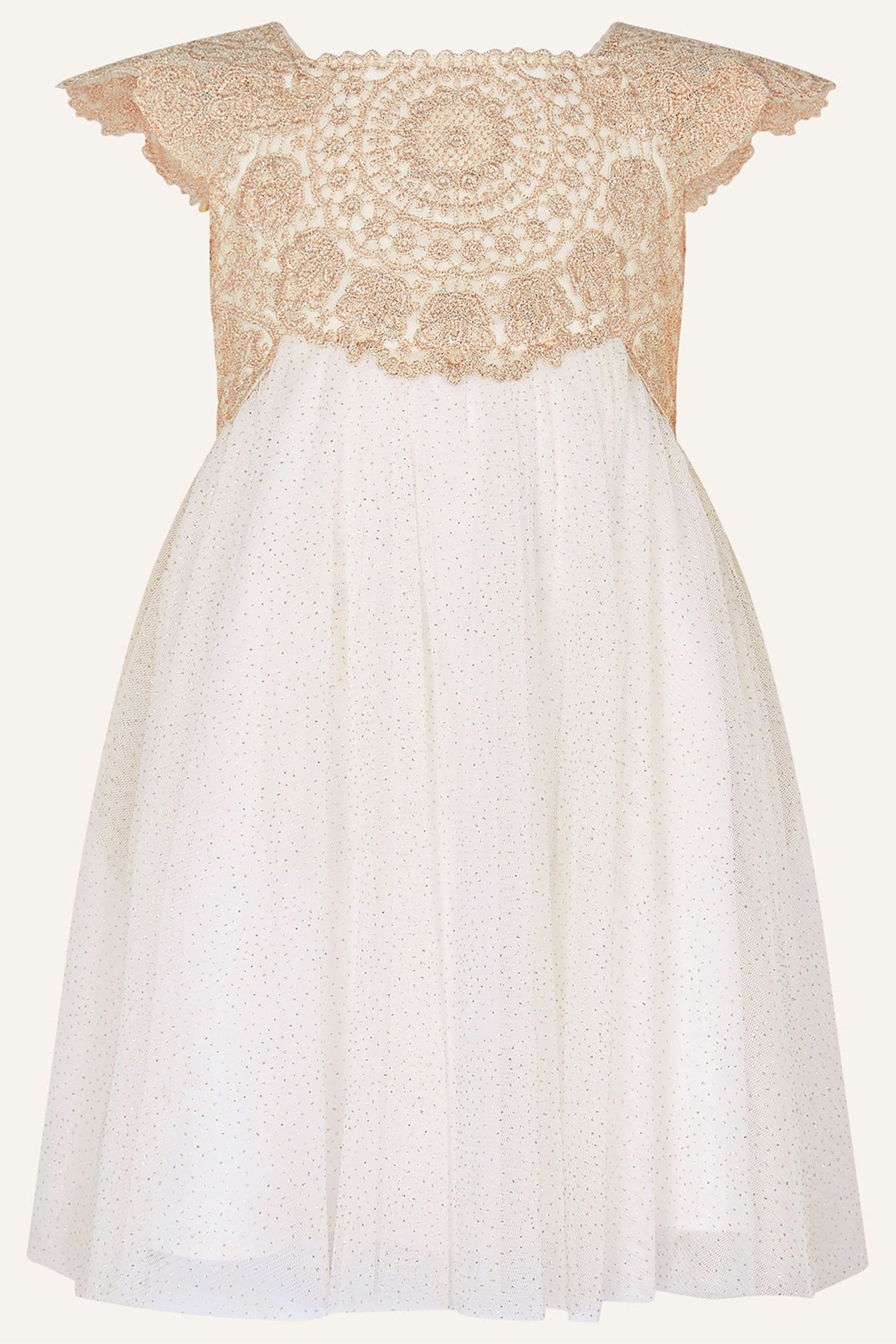 Buy Monsoon Baby Estella Dress Gold from the Next UK online shop