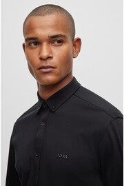 BOSS Black Biado Long Sleeve Jersey Shirt - Image 5 of 6