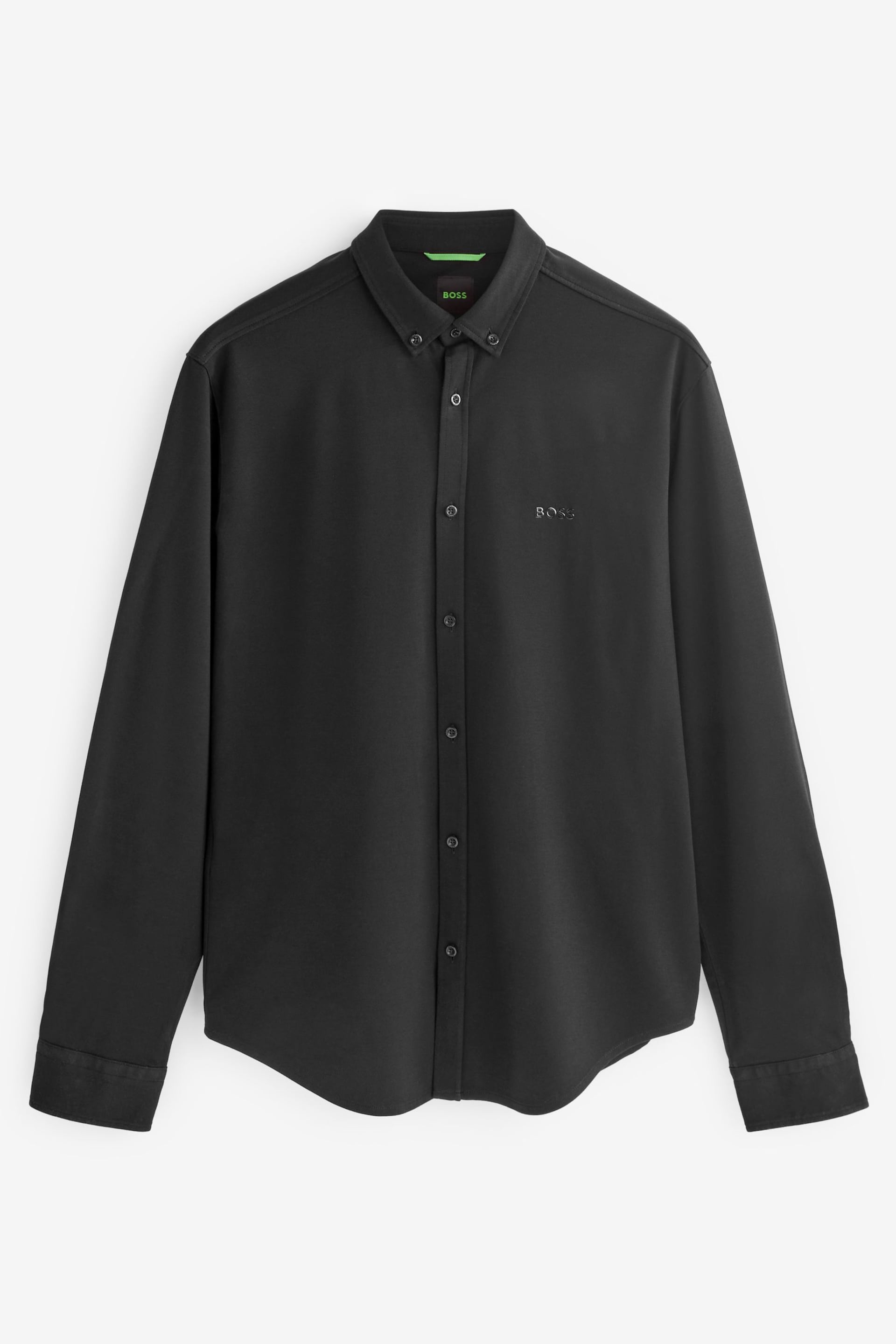 BOSS Black Biado Long Sleeve Jersey Shirt - Image 6 of 6