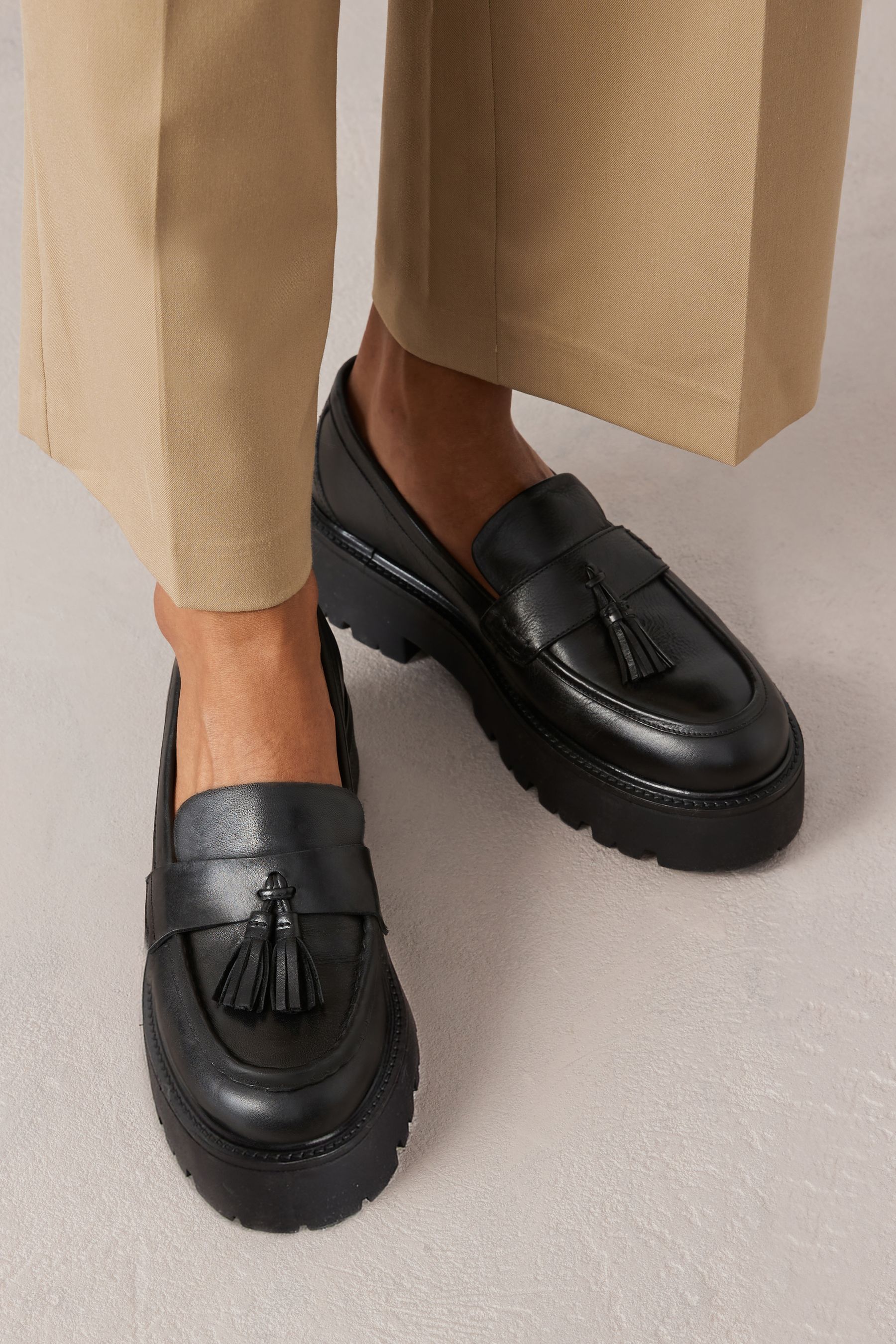 Chunky tassel loafers hot sale
