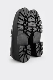 Black Signature Leather Chunky Tassel Loafers - Image 9 of 10