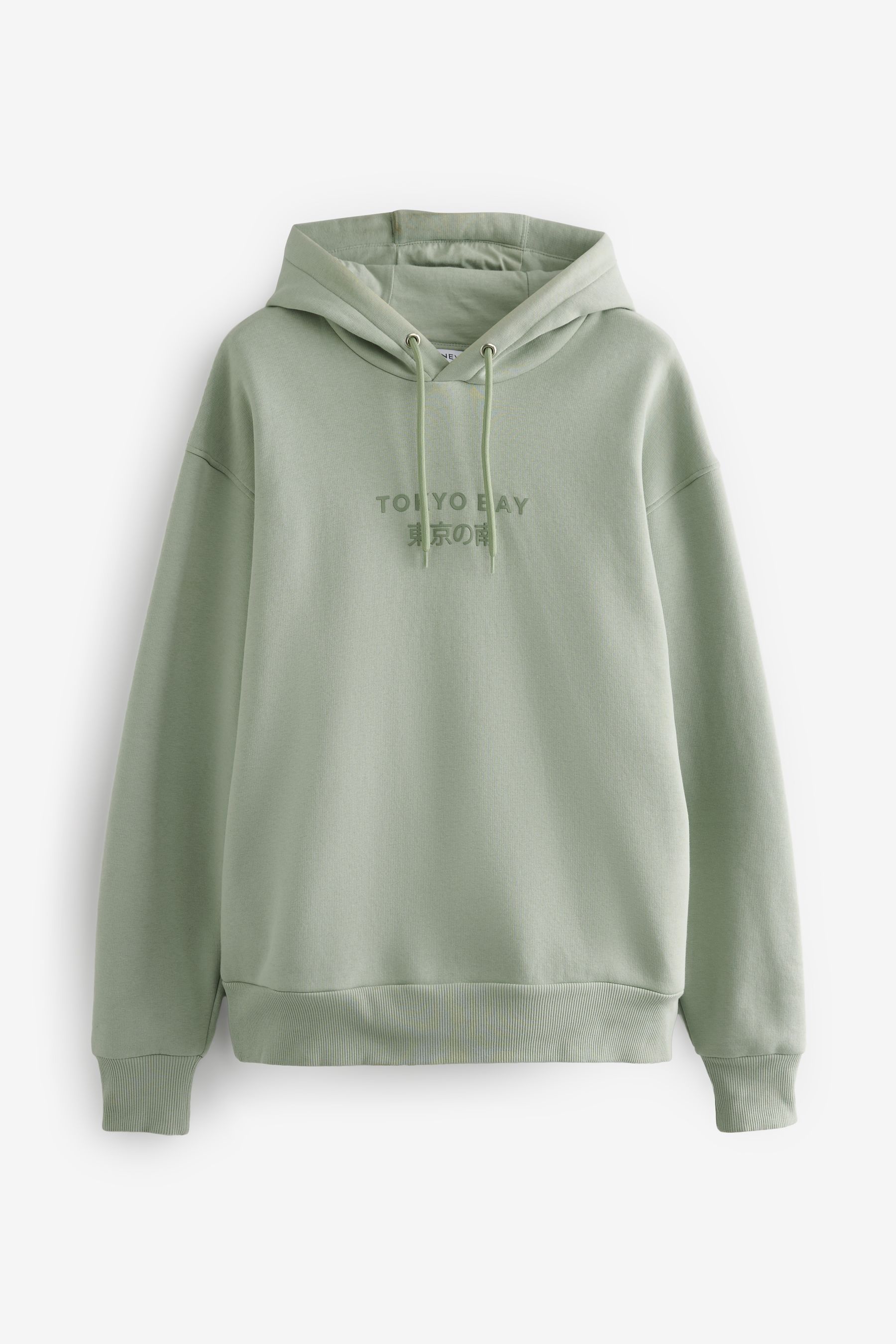 Buy Sage Green Overhead Hoodie Printed Graphic Hoodie from Next Luxembourg