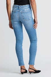 Mid Blue Low Skinny Jeans - Image 2 of 7