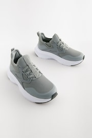 Grey Elastic Lace Trainers - Image 1 of 5