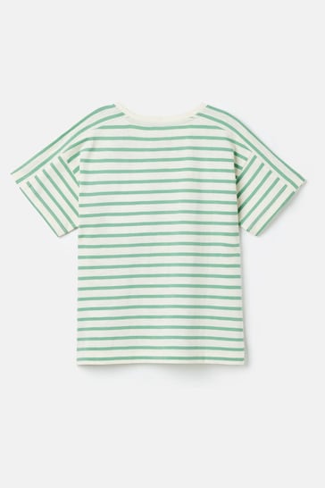 Joules Betty Green Embroidered Short Sleeve T-Shirt
