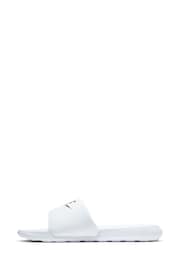Nike White/Black Victori One Sliders - Image 2 of 8