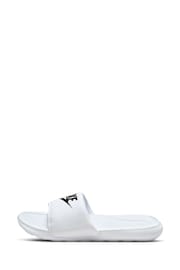 Nike White/Black Victori One Sliders - Image 4 of 8