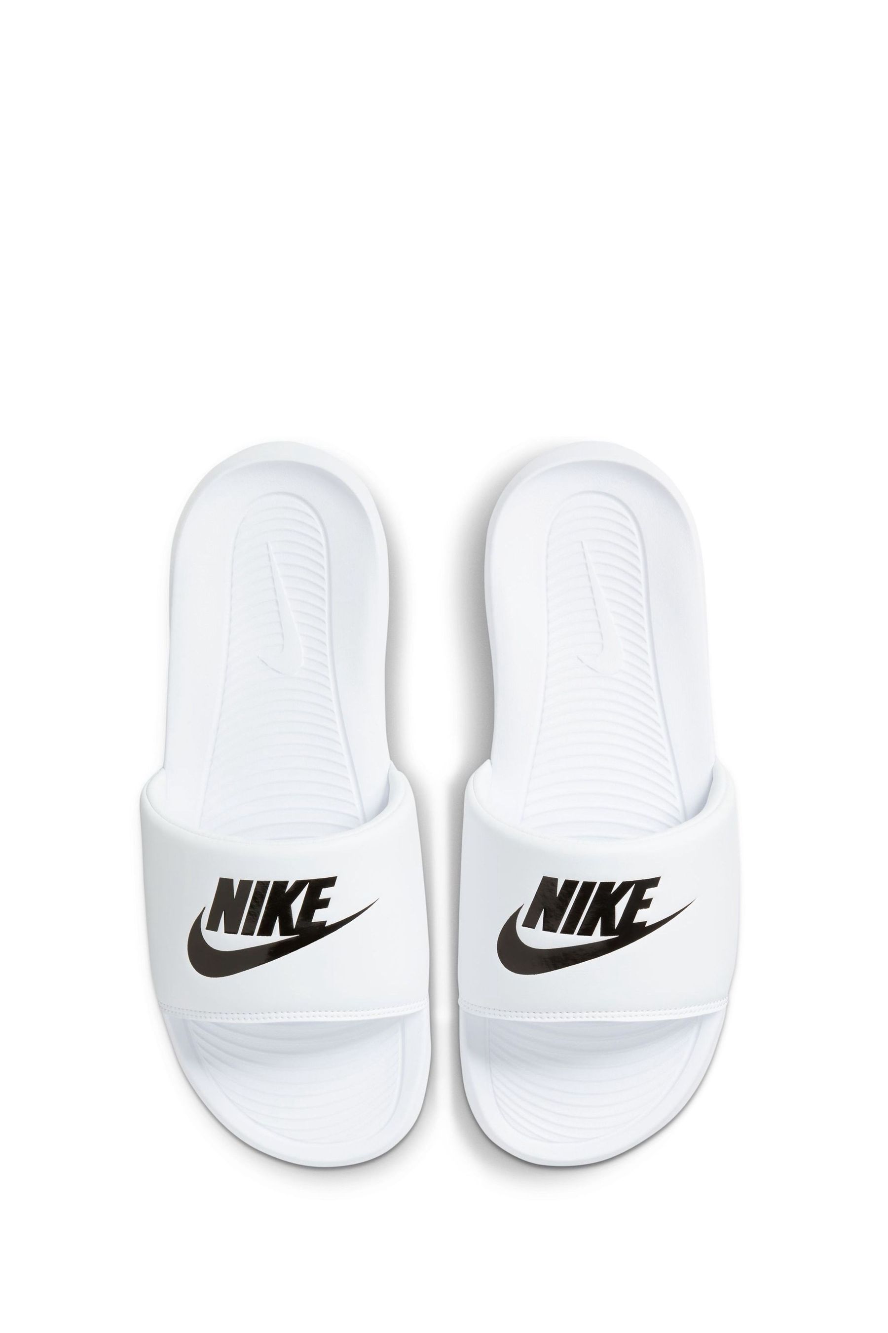 Nike white sliders womens discount