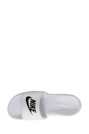 Nike White/Black Victori One Sliders - Image 7 of 8