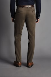 Charles Tyrwhitt Brown Slim Fit Ultimate Non-Iron Chinos - Image 2 of 5