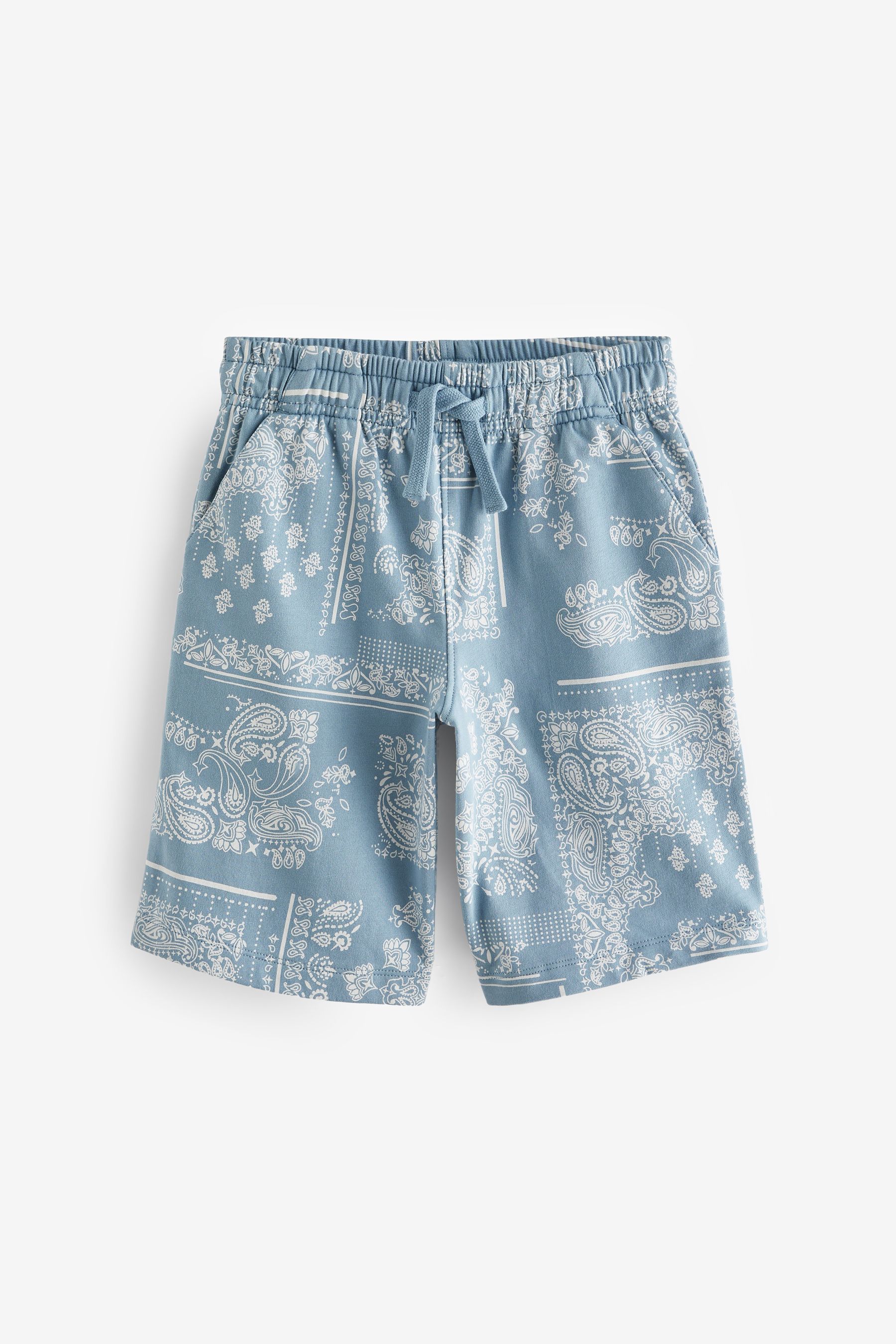 Blue bandana shorts top