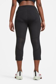 Nike Black Curve Fast Mid-Rise Crop Running Leggings - Image 1 of 7