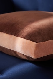 MADE.COM Brown Petra Velvet Boxy Cushion - Image 3 of 4