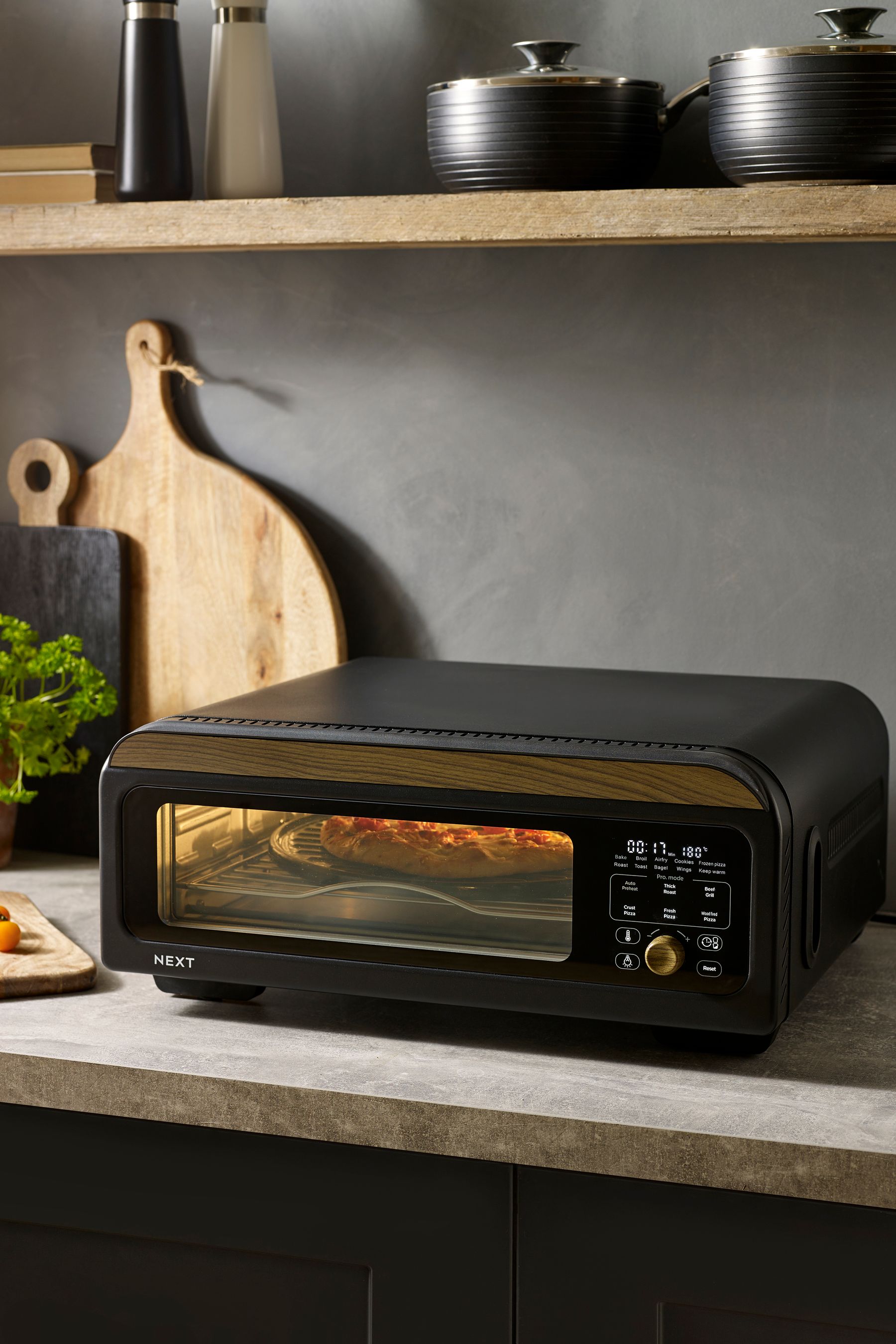 Buy Black Bronx Multifunctional Electric Pizza Oven from the Next UK online shop
