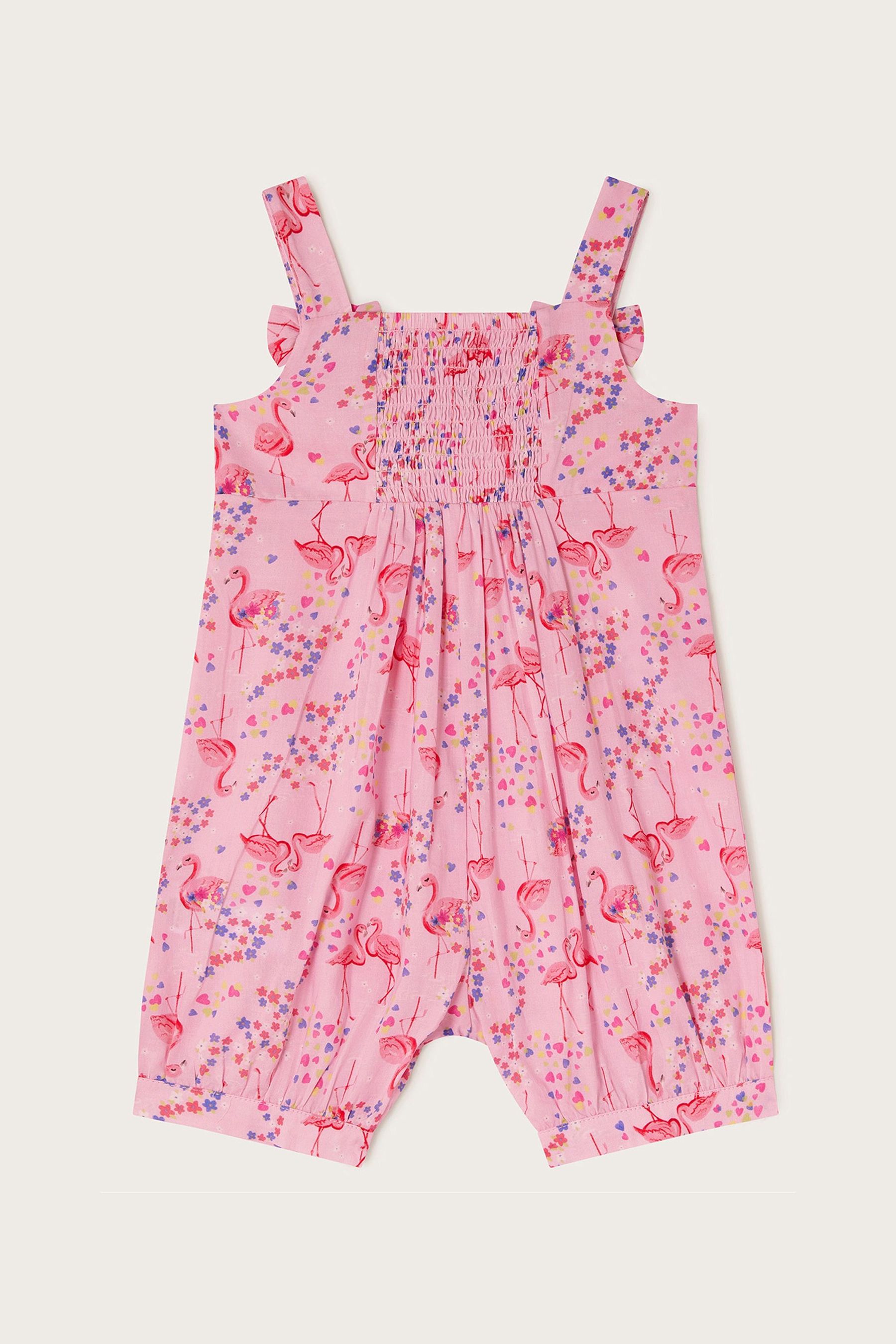 Buy Monsoon Pink Baby Flamingo Romper from the Next UK online shop