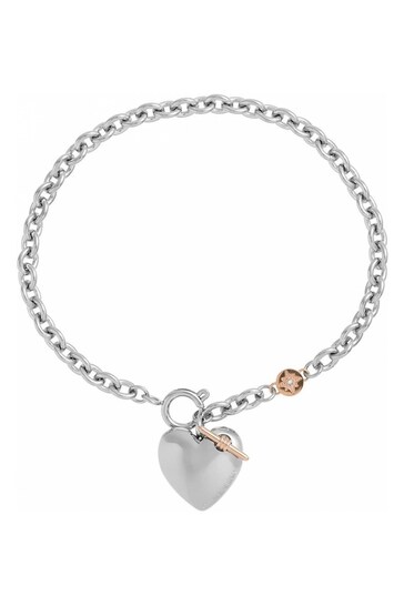 Olivia Burton Jewellery Ladies Pink Classics Knot Heart Bracelet