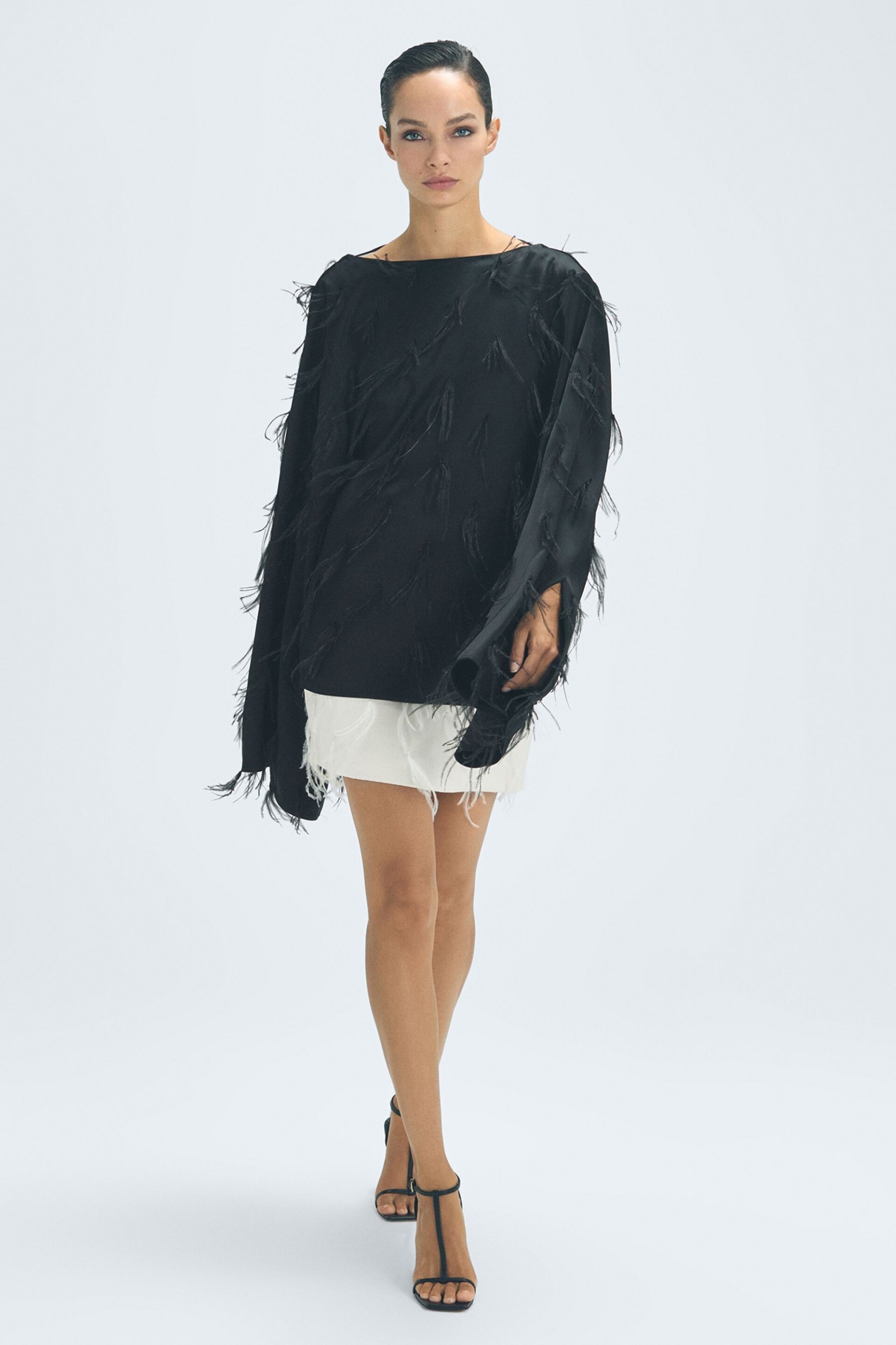 Atelier Feather Mini Skirt - Image 1 of 6