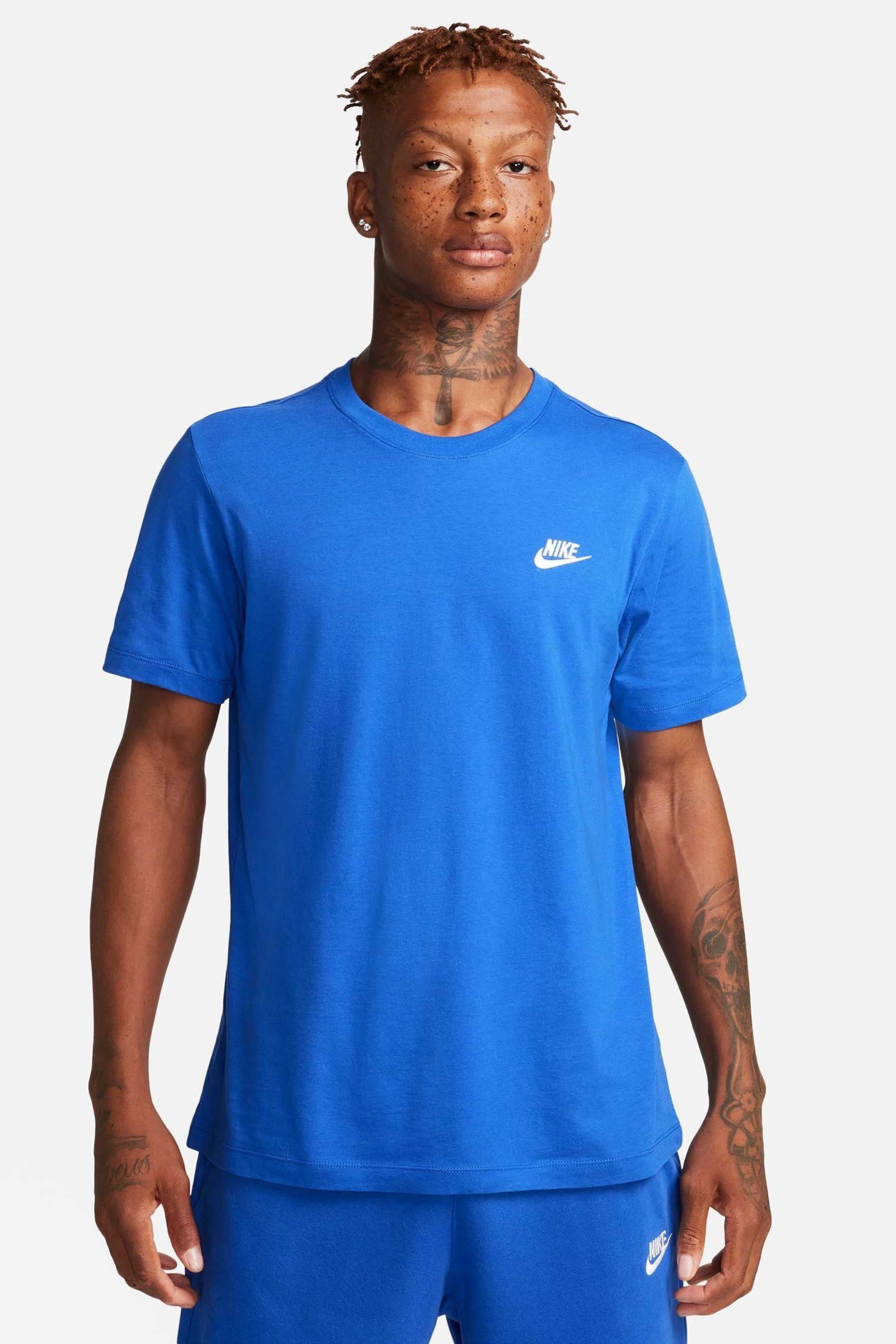 Playeras nike azul shop