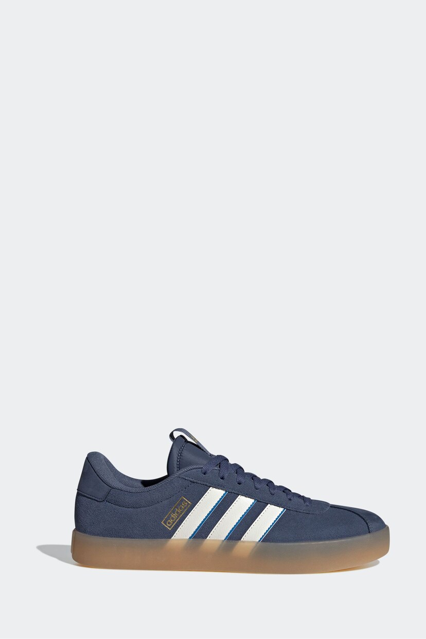 adidas Navy/White Sportswear VL Court Trainers - Image 1 of 9