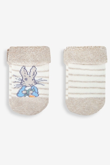 JoJo Maman Bébé Natural 2-Pack Peter Rabbit Baby Socks
