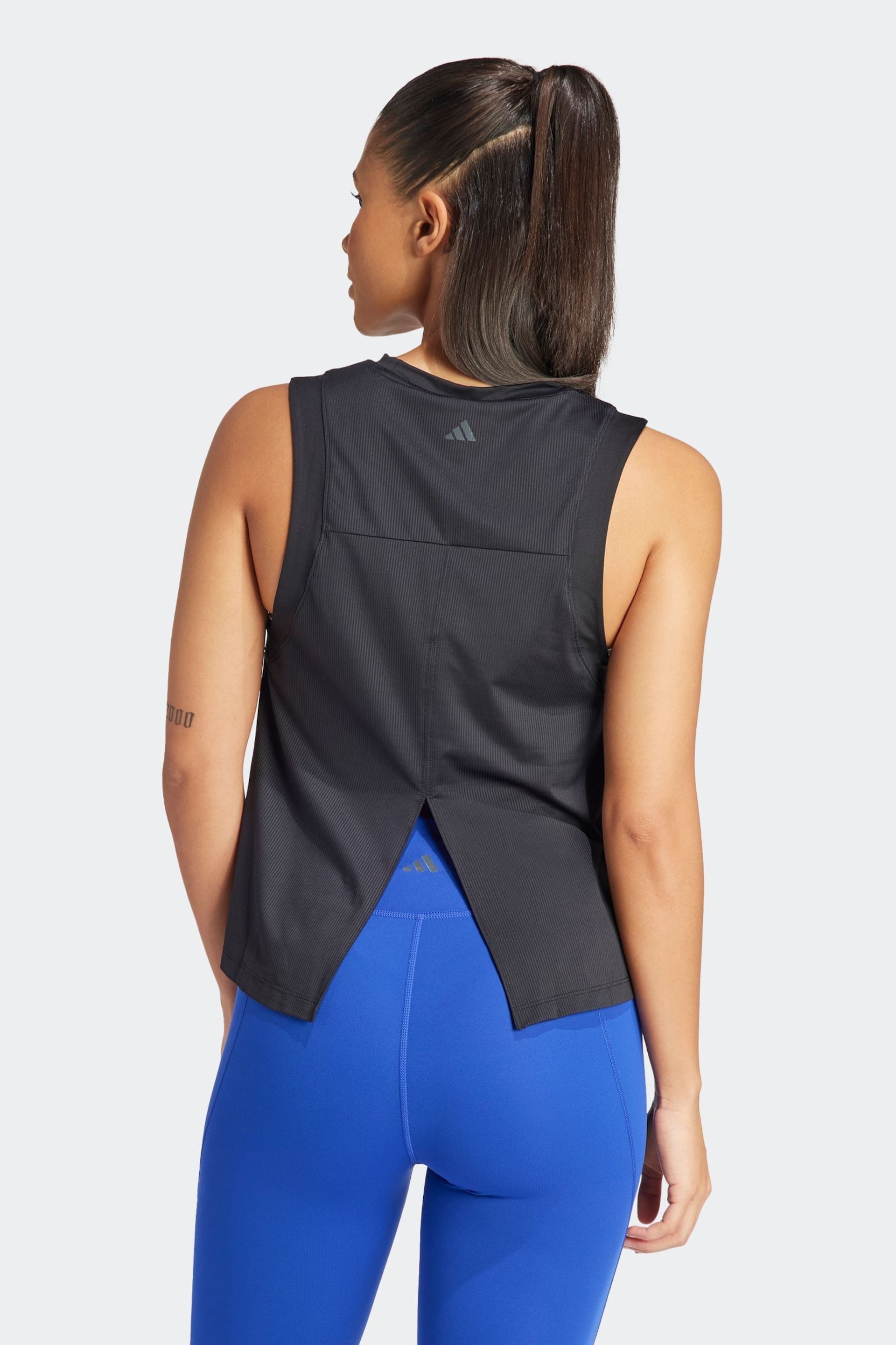 adidas Black Studio Tank Top - Image 2 of 6