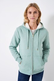 Crew Clothing Borg Lined Zip Through Hoodie - Image 1 of 5