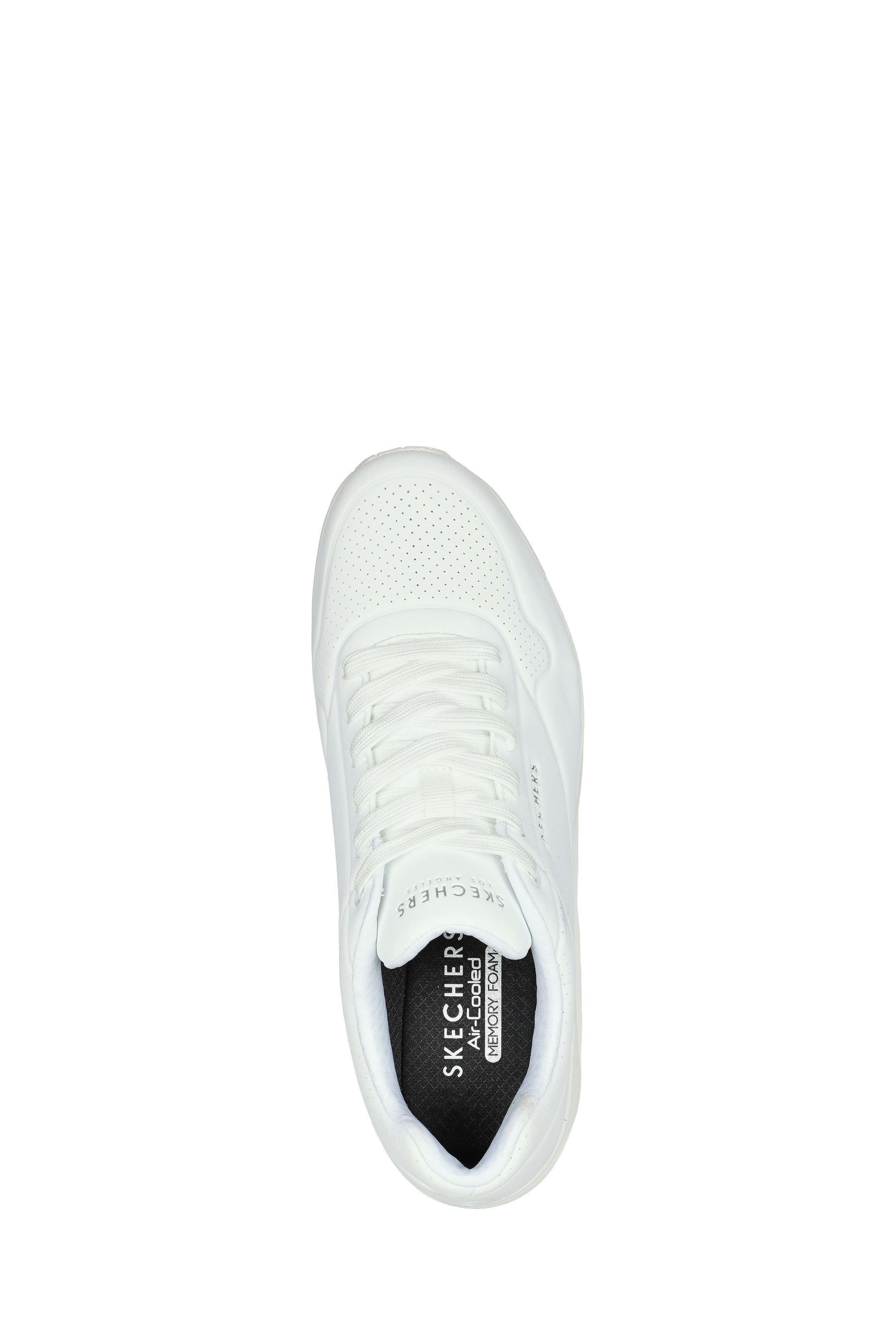 Buy Skechers White Standard Fit Mens Uno Stand On Air Lace Up Sports Trainers from Next USA