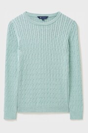Crew Clothing Heritage Cable Crew Neck Jumper - Image 5 of 5
