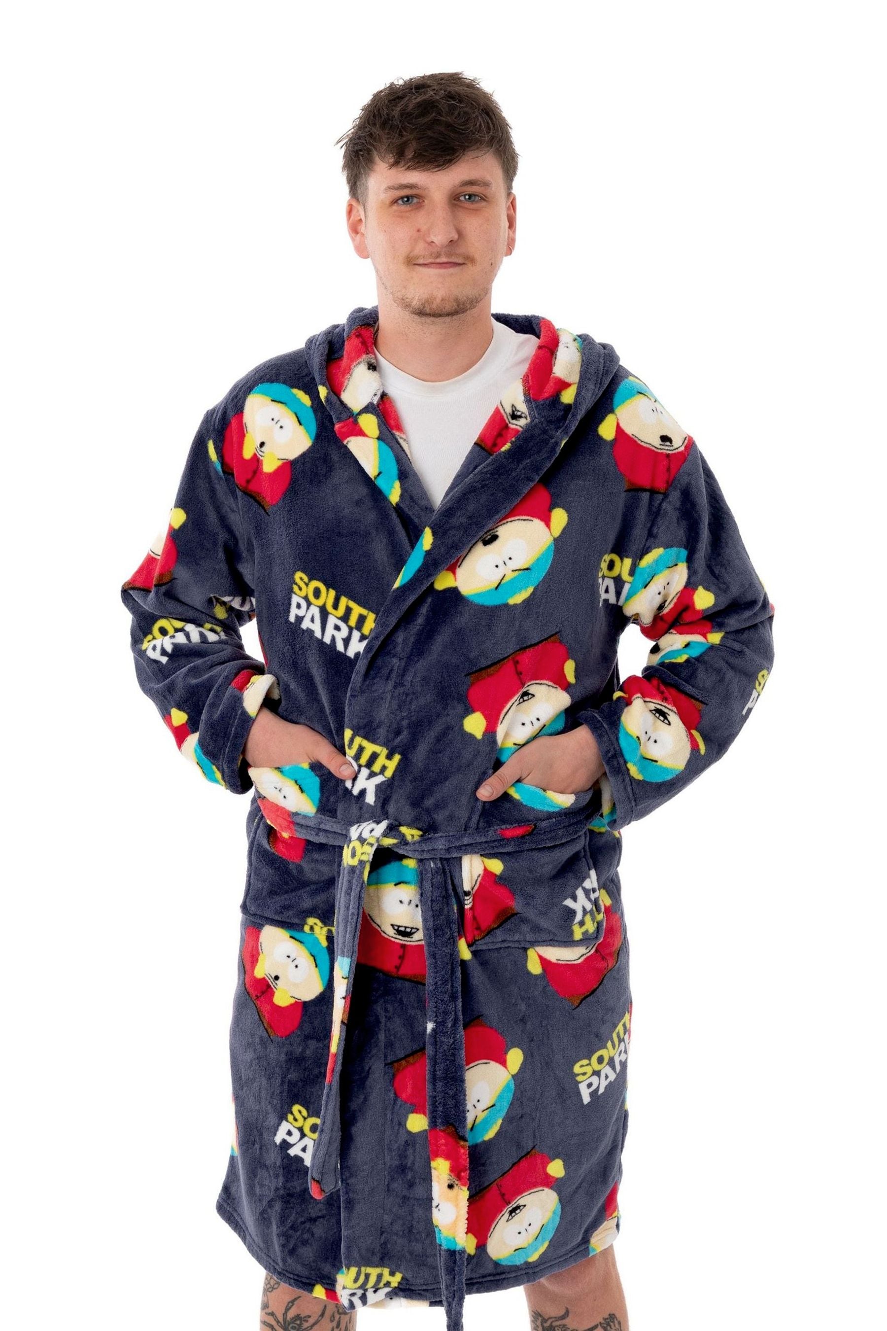 Buy Vanilla Underground Blue South Park Adult Dressing Gown from Next Luxembourg