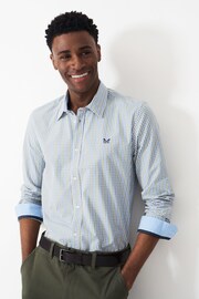 Crew Clothing Peached Poplin Tattersall Slim Fit Shirt - Image 1 of 5