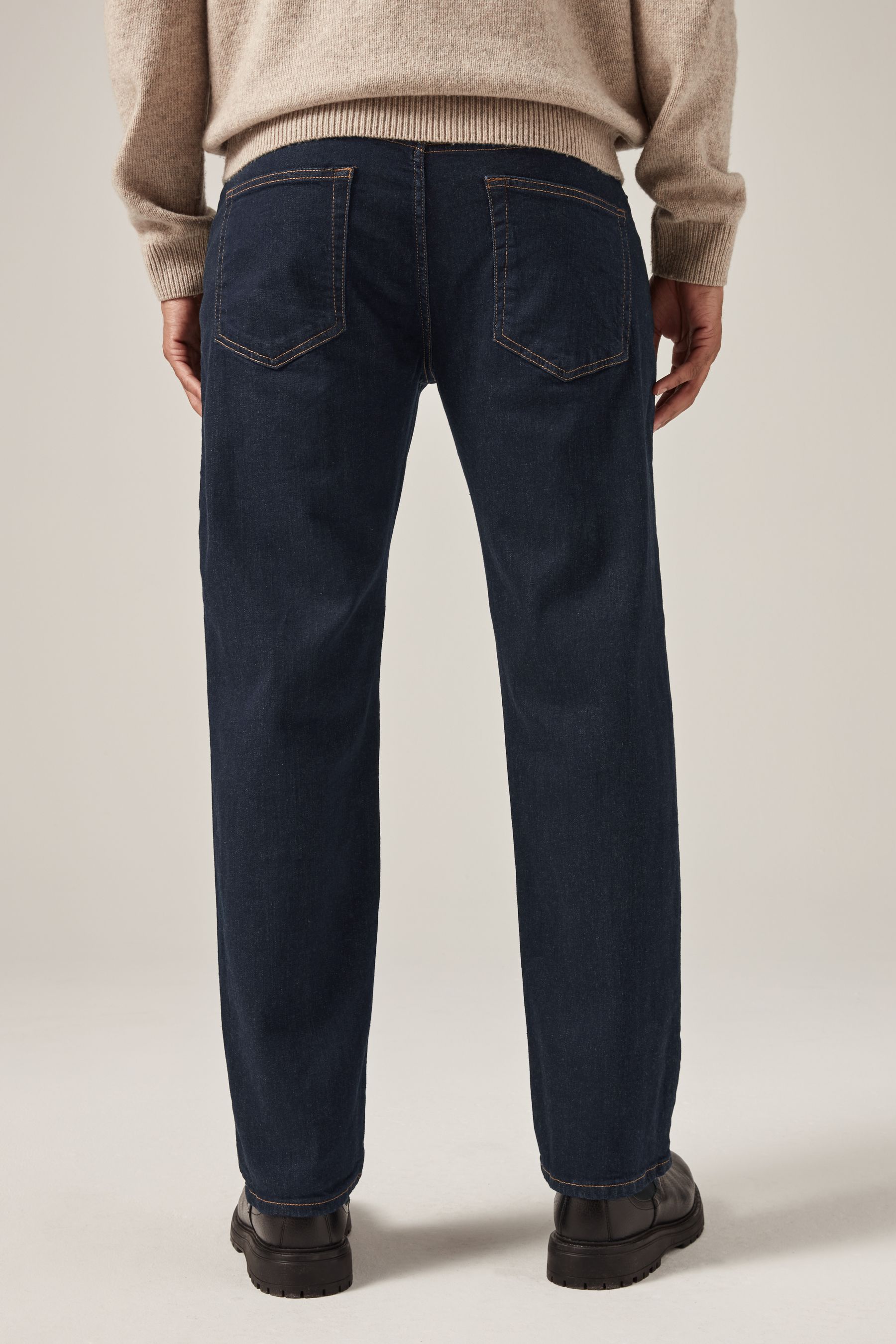 Buy Blue Indigo Rinse Straight Fit Classic Stretch Jeans from the Next UK online shop
