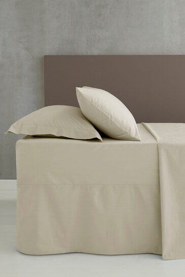 Catherine Lansfield Cream Percale Fitted Sheet