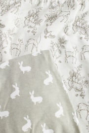 The Little Tailor White Easter Bunny Print 2 Pack Baby Fitted Jersey Cot Sheets - Image 8 of 8