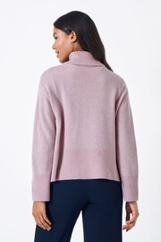 Crew Clothing Wide Sleeve Roll Neck Centre Seam Jumper - Image 3 of 5