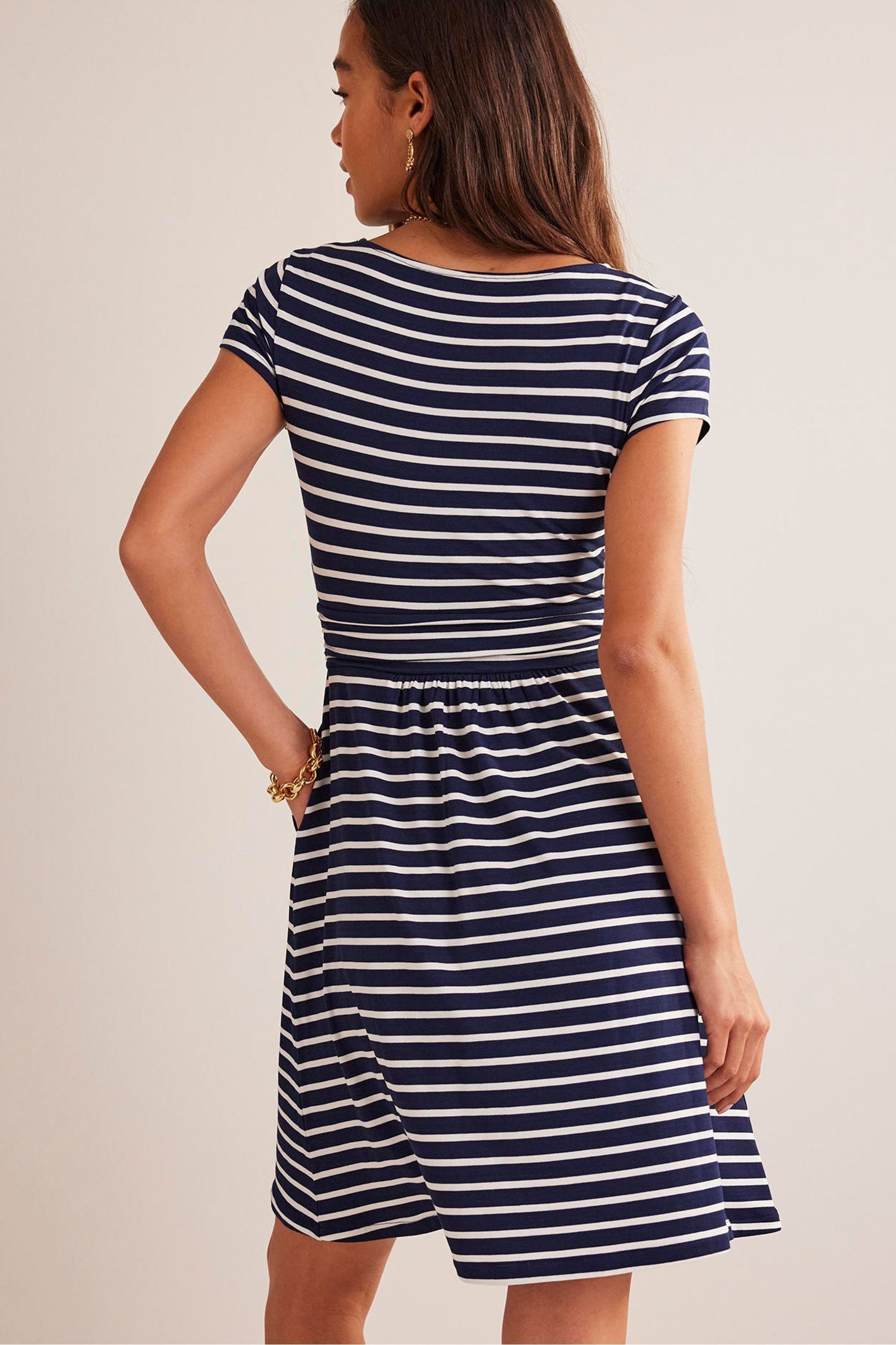 Buy Boden Navy White Amelie Jersey Dress from Next Canada