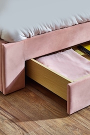 Soft Velvet Blush Kids Marlow Drawer Upholstered Frame - Image 6 of 13