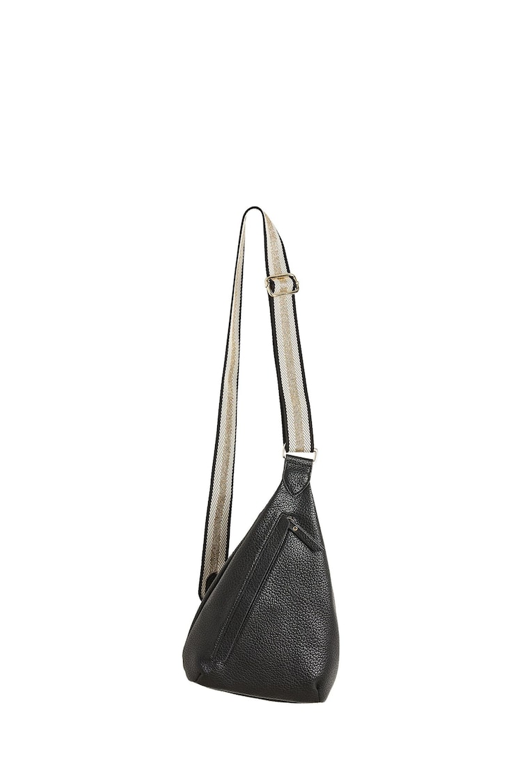 Oliver Bonas Black Crossbody Brooke Belt Bag - Image 1 of 7