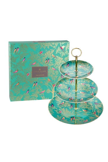 Portmeirion Green Sara Miller Cake Stand