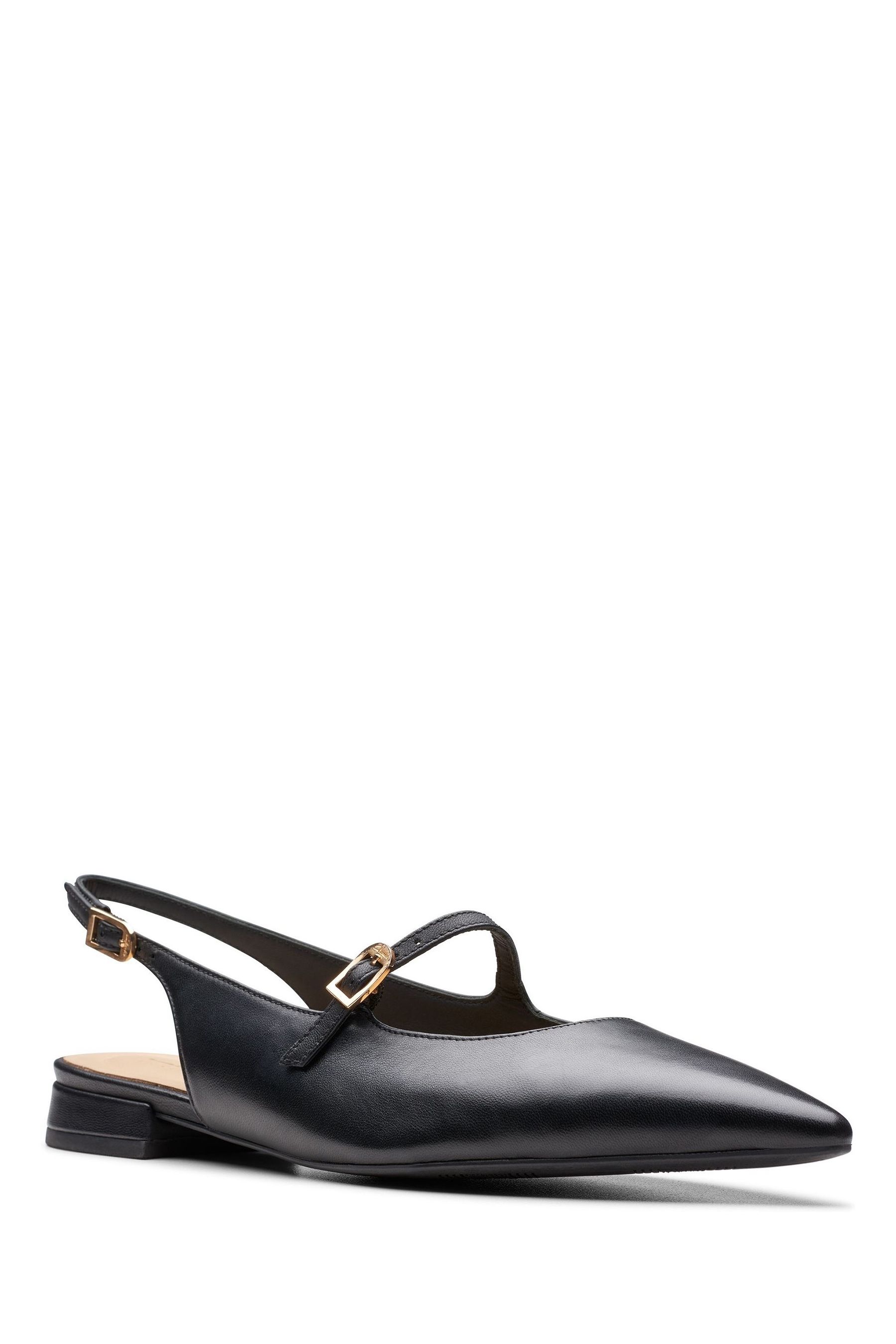Clarks black slingback shoes cheap