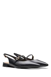 Clarks Black Leather Sensa 15 Sligback Shoes - Image 4 of 7