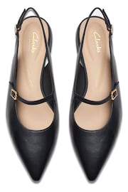 Clarks Black Leather Sensa 15 Sligback Shoes - Image 7 of 7