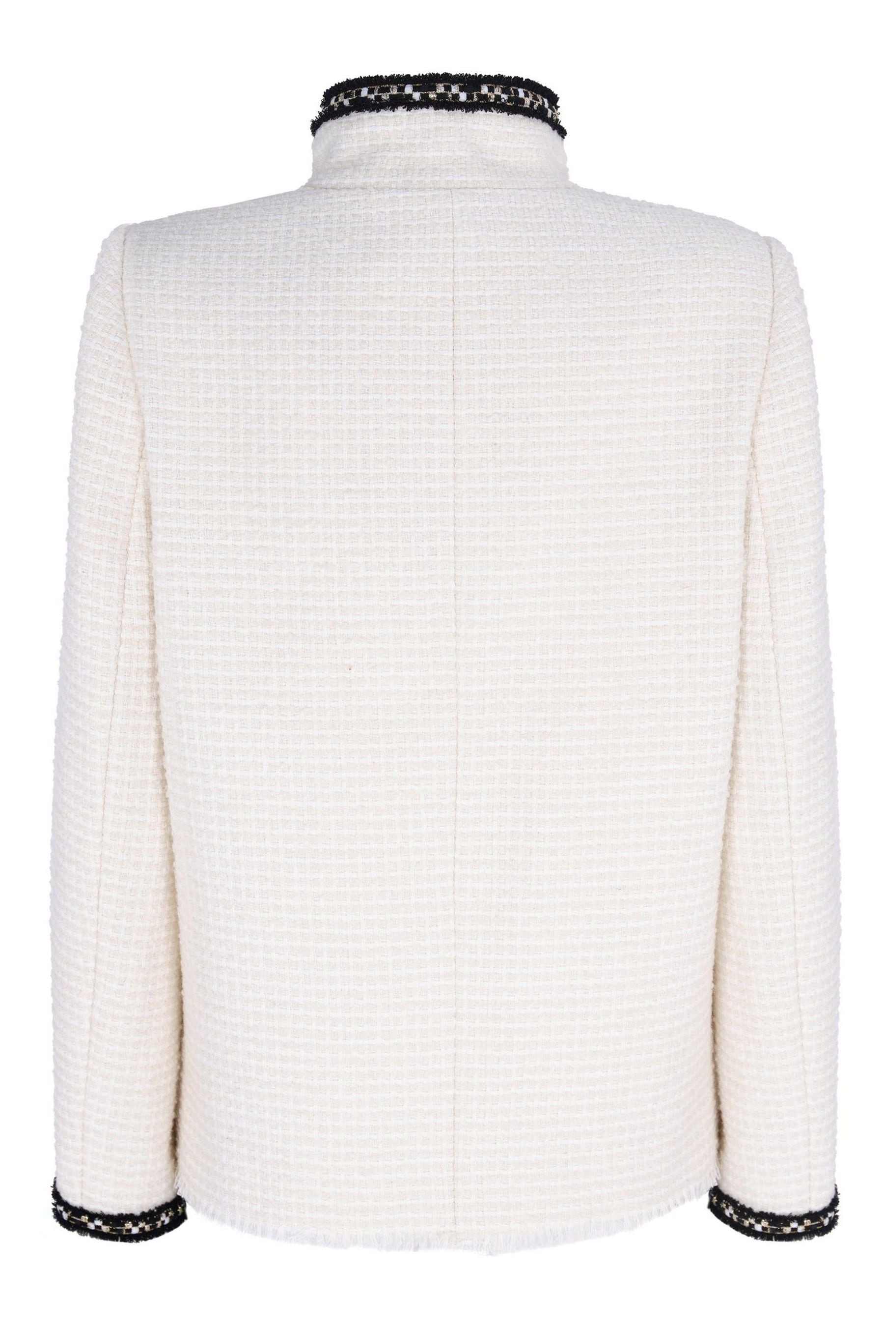 Buy Mint Velvet Cream Long Boucle Jacket from Next Luxembourg