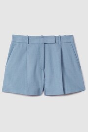 Reiss Blue June Tailored Suit Shorts with TENCEL™ Fibers - Image 2 of 6