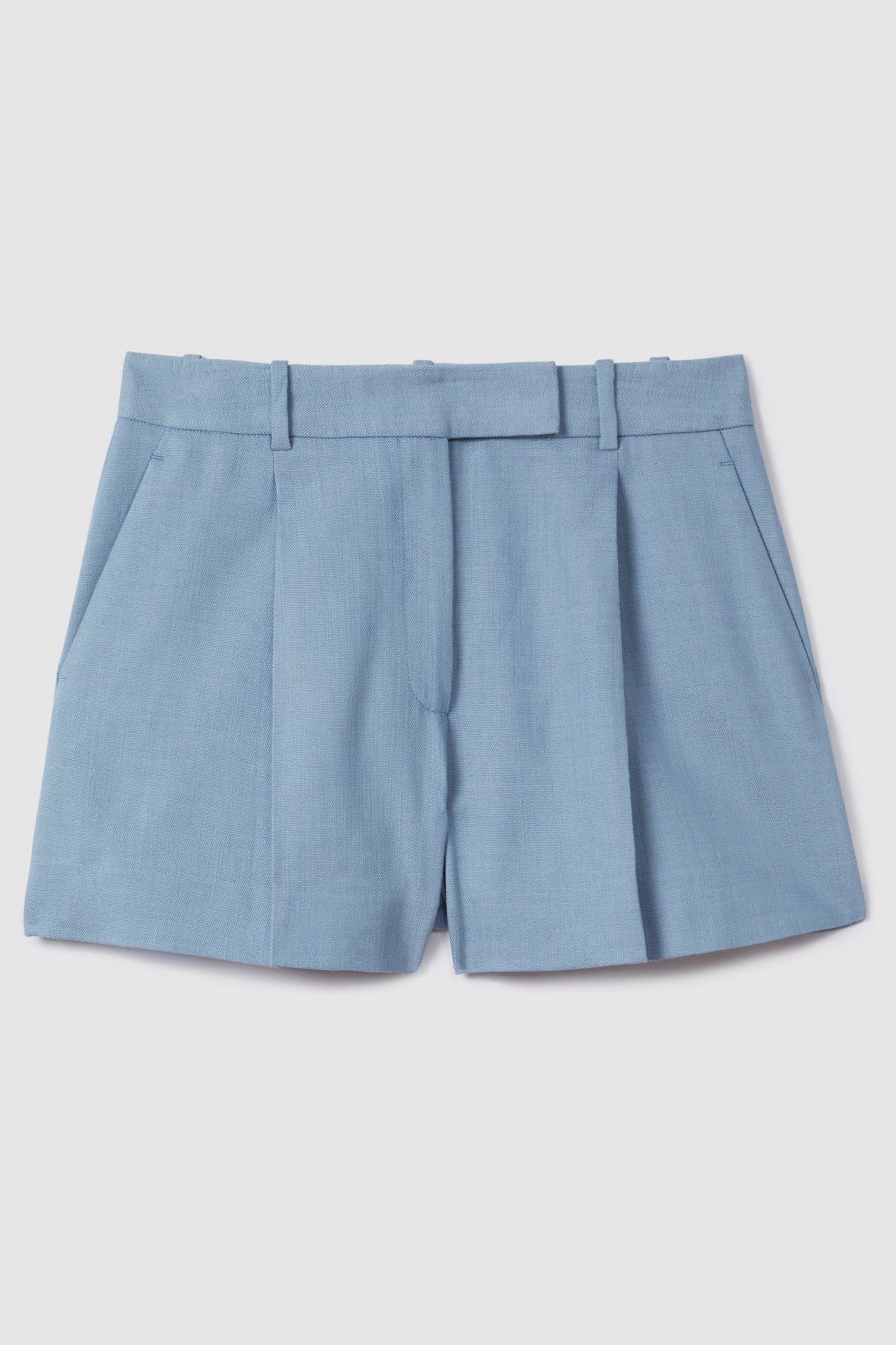 Reiss Blue June Tailored Suit Shorts with TENCEL™ Fibers - Image 2 of 6