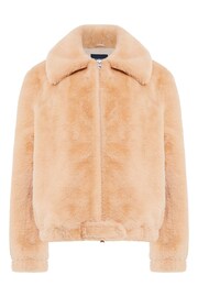 French Connection Aviiren Faux Fur Mix Jacket - Image 4 of 4