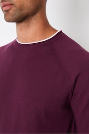 Threadbare Red Crew Neck Jumper With Mock T-Shirt - Image 3 of 4