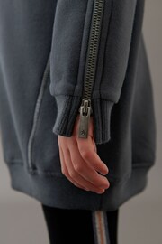 Mint Velvet Grey Heart Sweater Dress - Image 3 of 7