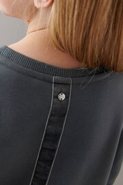 Mint Velvet Grey Heart Sweater Dress - Image 4 of 7